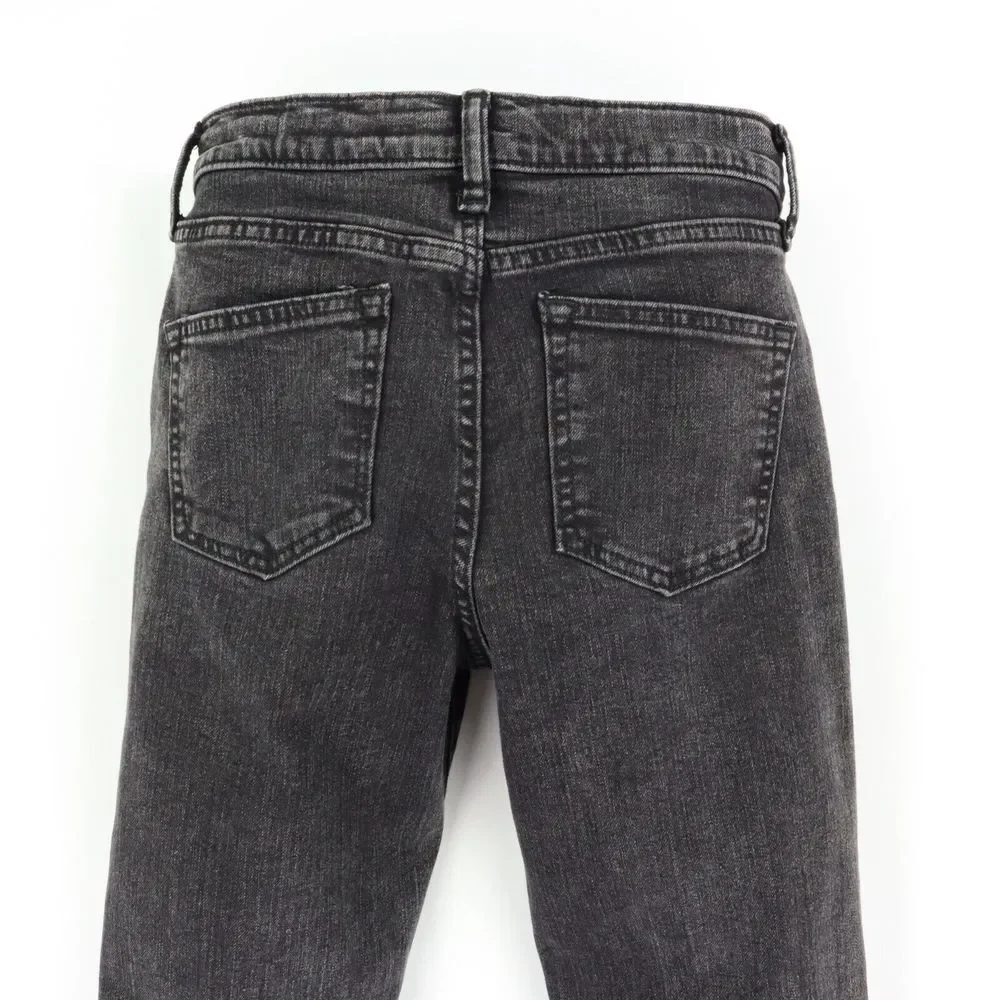 Old Navy Karate Slim Tapered Jeans Boys Size 12 Black Cotton Built-In Flex Tough
